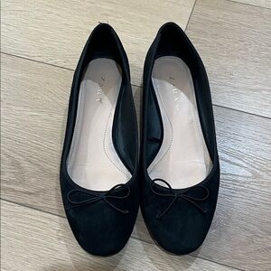 Zara Women's Black Bow Flats